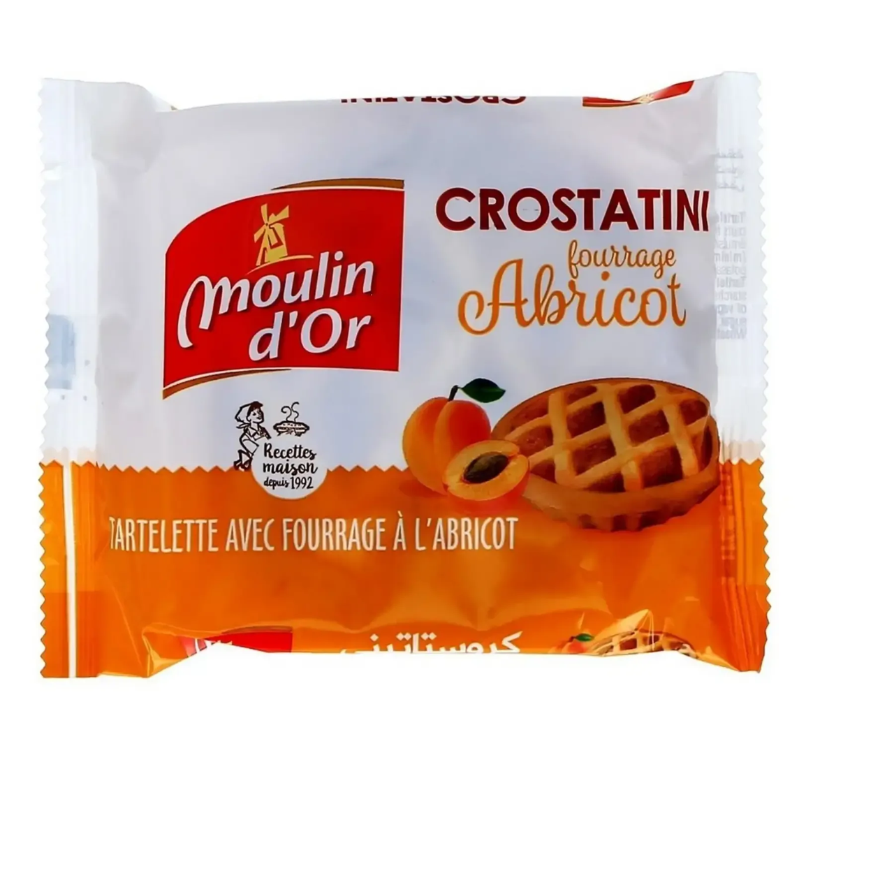 MOULIN D'OR Tartelette Fourrée A L'Abricot Crostatini 70 G Mora