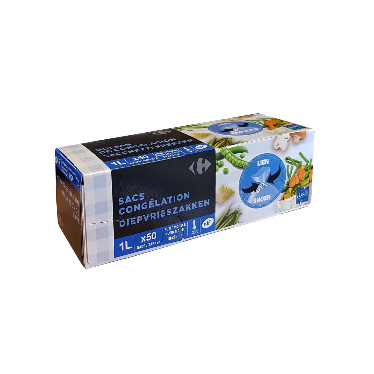 CARREFOUR Sac De Congélation PM 18X25 CM L X50 Mora Market