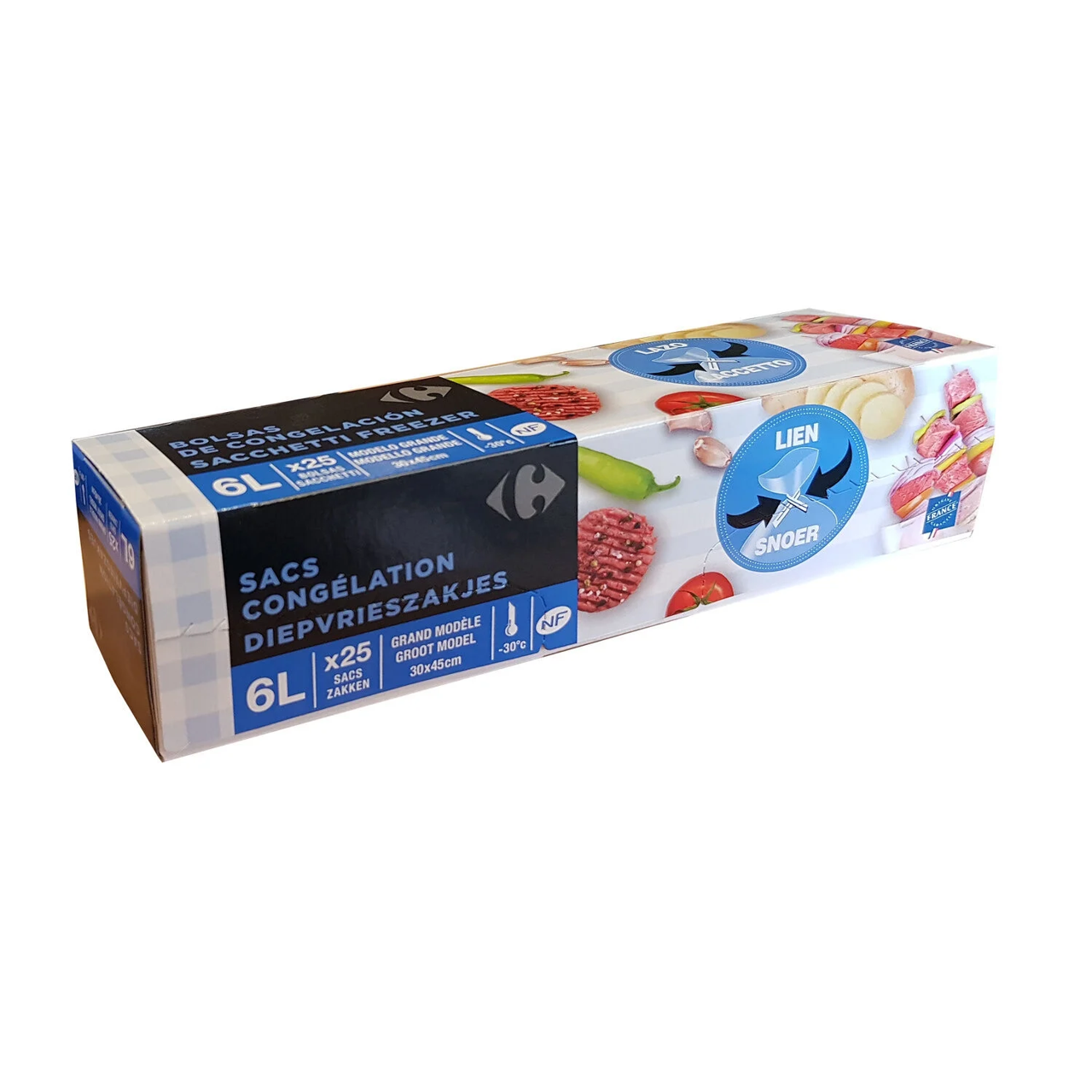 CARREFOUR Sac De Congélation GM 30X45 CM L X25 Mora Market